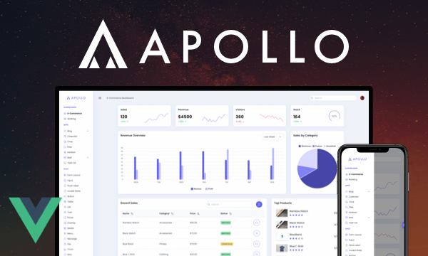 Apollo - Admin Template with a Dark Mode