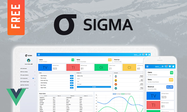 Sigma - Free Admin Template