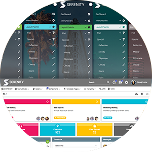serenity primefaces layout of serenity